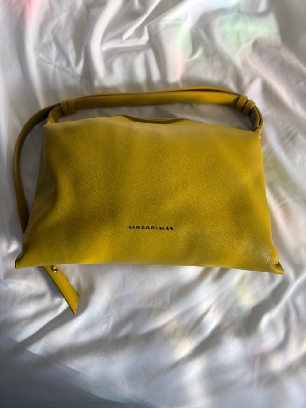 Simon Miller Yellow Leather Top-Handle Shoulder Bag